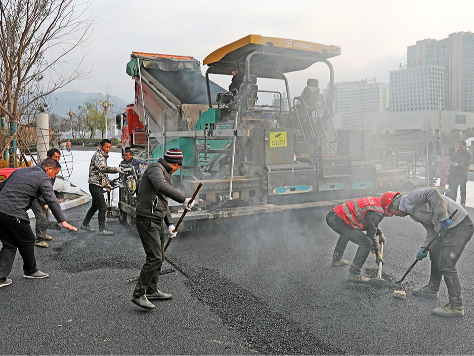 纵横大道改造工程竣工在即